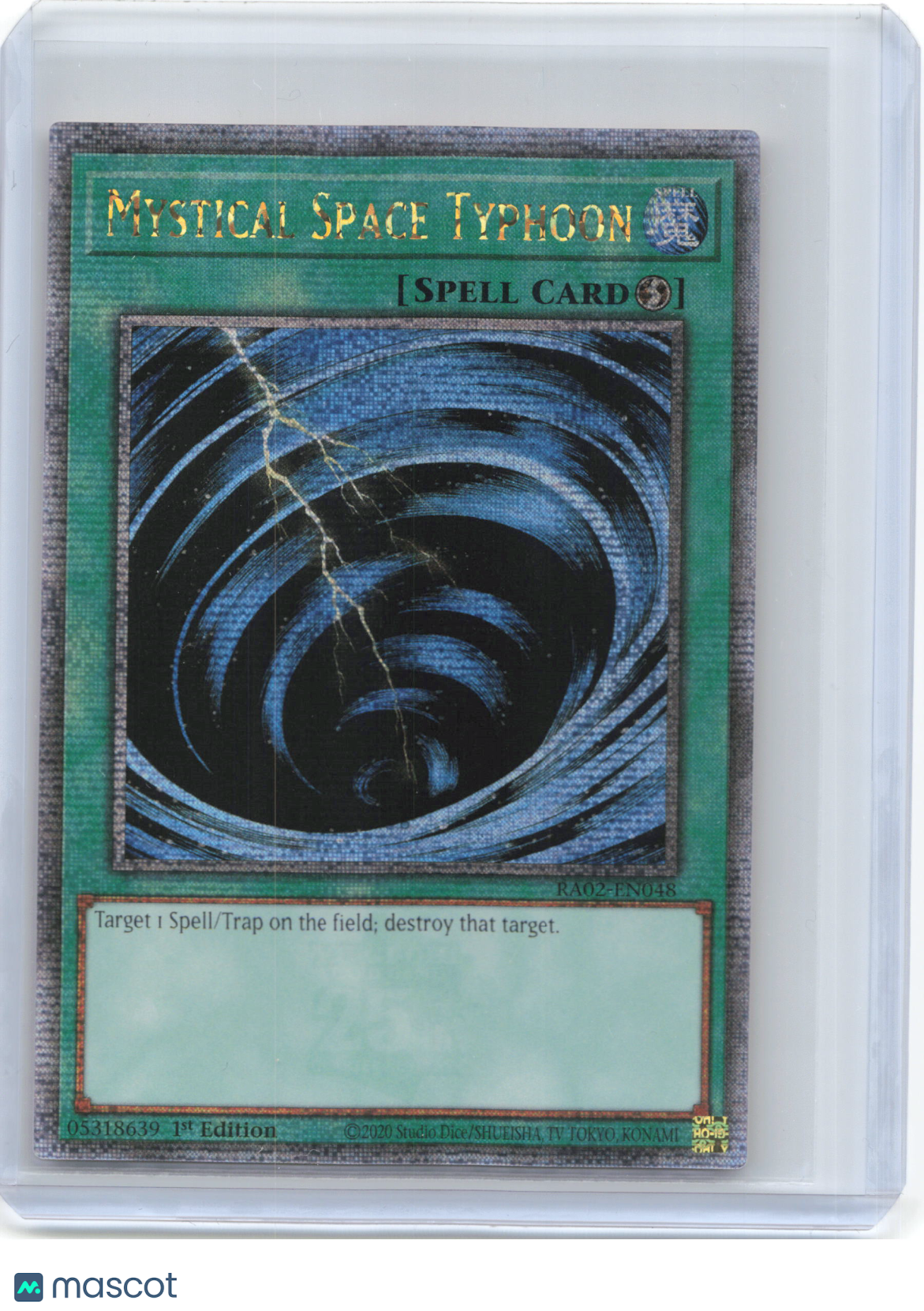 2024 Yu-Gi-Oh! TCG—Mystical Space Typhoon #RA02-EN048—QCSR Foil 1st Edition
