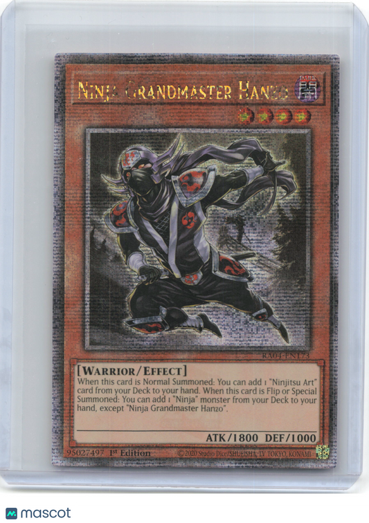 2012 Yu-Gi-Oh! TCG—Ninja Grandmaster Hanzo #RA04-EN173—QCSR Foil 1st Ed