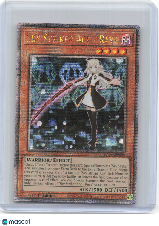 2019 Yu-Gi-Oh! TCG—Sky Striker Ace - Raye #RA04-EN026—QCSR Foil 1st Ed