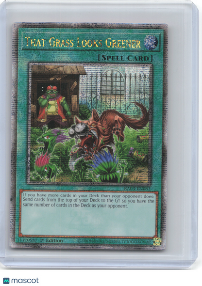 2020 Yu-Gi-Oh! TCG—That Grass Looks Greener #RA03-EN063—QCSR Foil 1st Edition