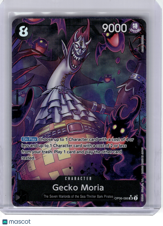 2024 One Piece—Gecko Moria #OP06-086 Premium Booster—Super Rare Foil [Alt Art]