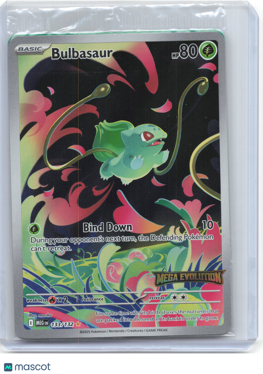 2025 Pokemon—Bulbasaur (Mega Evolution Stamp) #133/132 Mega Evolution—IR(Sealed)