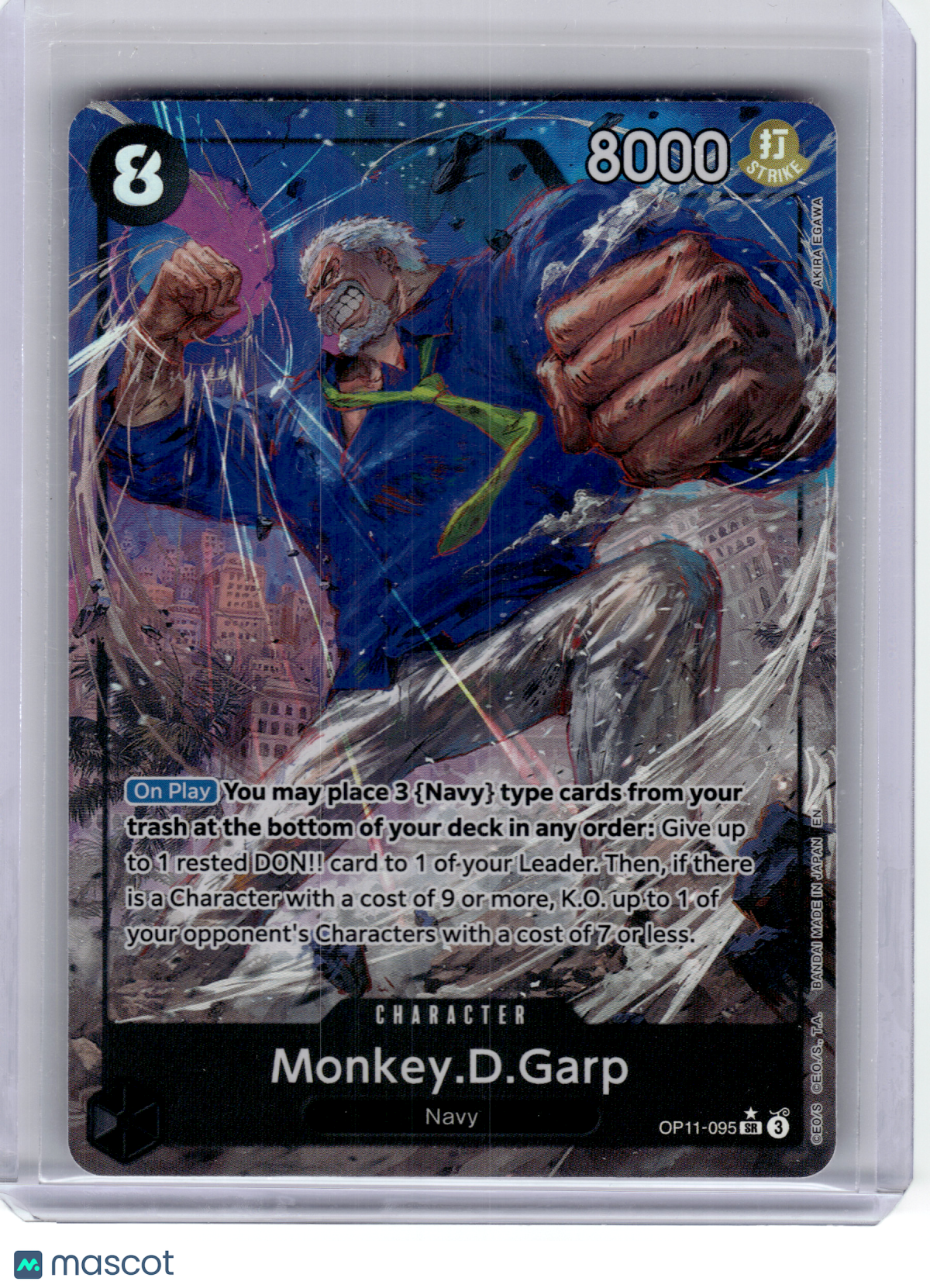 2025 One Piece—Monkey.D.Garp #OP11-095 A Fist of Divine Speed—SR Foil [Alt Art]