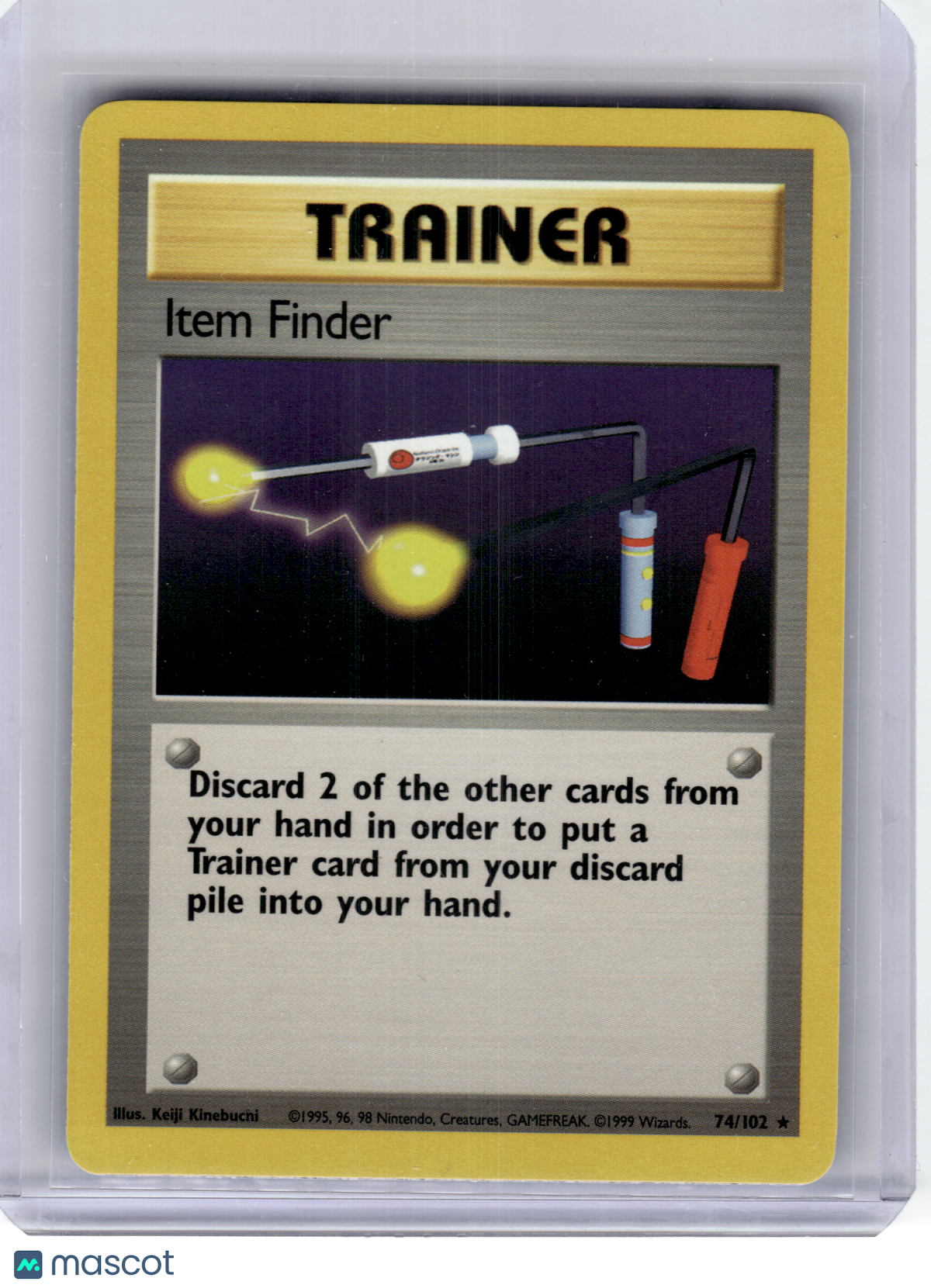 1999 Pokemon—Item Finder #74/102 Base Set—Rare Regular