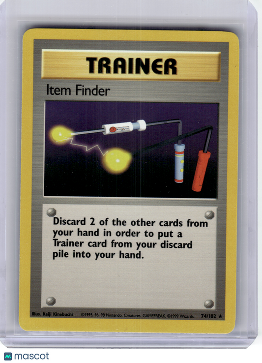 1999 Pokemon—Item Finder #74/102 Base Set—Rare Regular