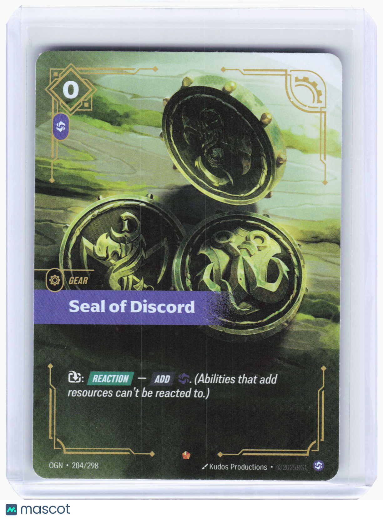 2025 Riftbound—Seal of Discord #204 Origins—Epic Foil