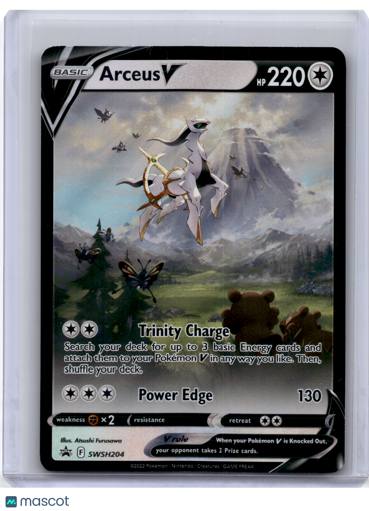 2022 Pokemon—Arceus V #SWSH204 Sword & Shield—Black Star Promo [Lightly Played]