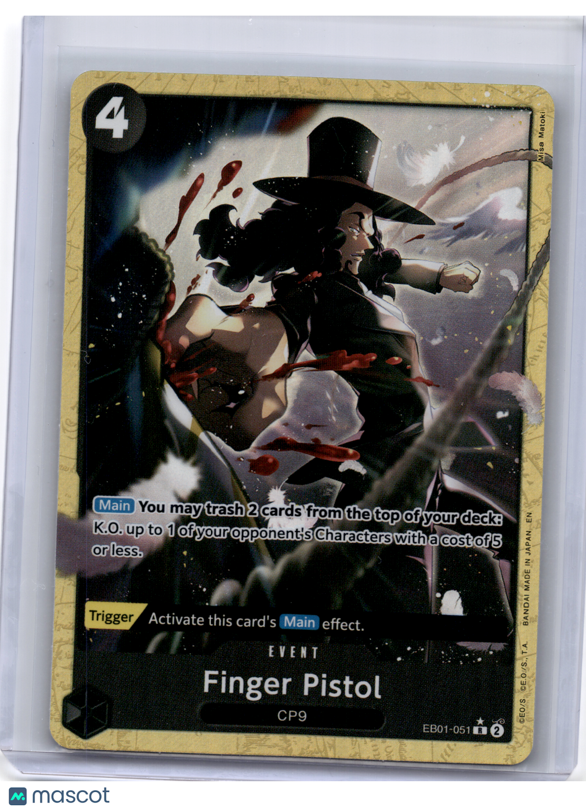 2025 One Piece—Finger Pistol (Alternate Art) #EB01-051-The Best- Vol. 2—Foil