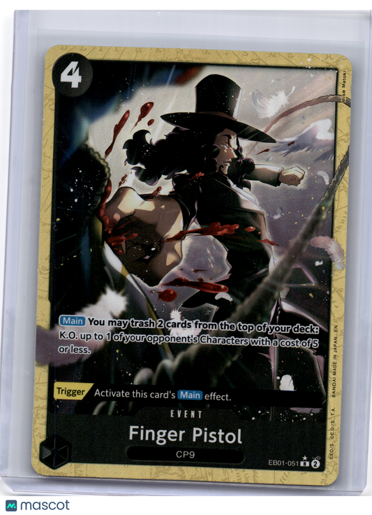 2025 One Piece—Finger Pistol (Alternate Art) #EB01-051-The Best- Vol. 2—Foil