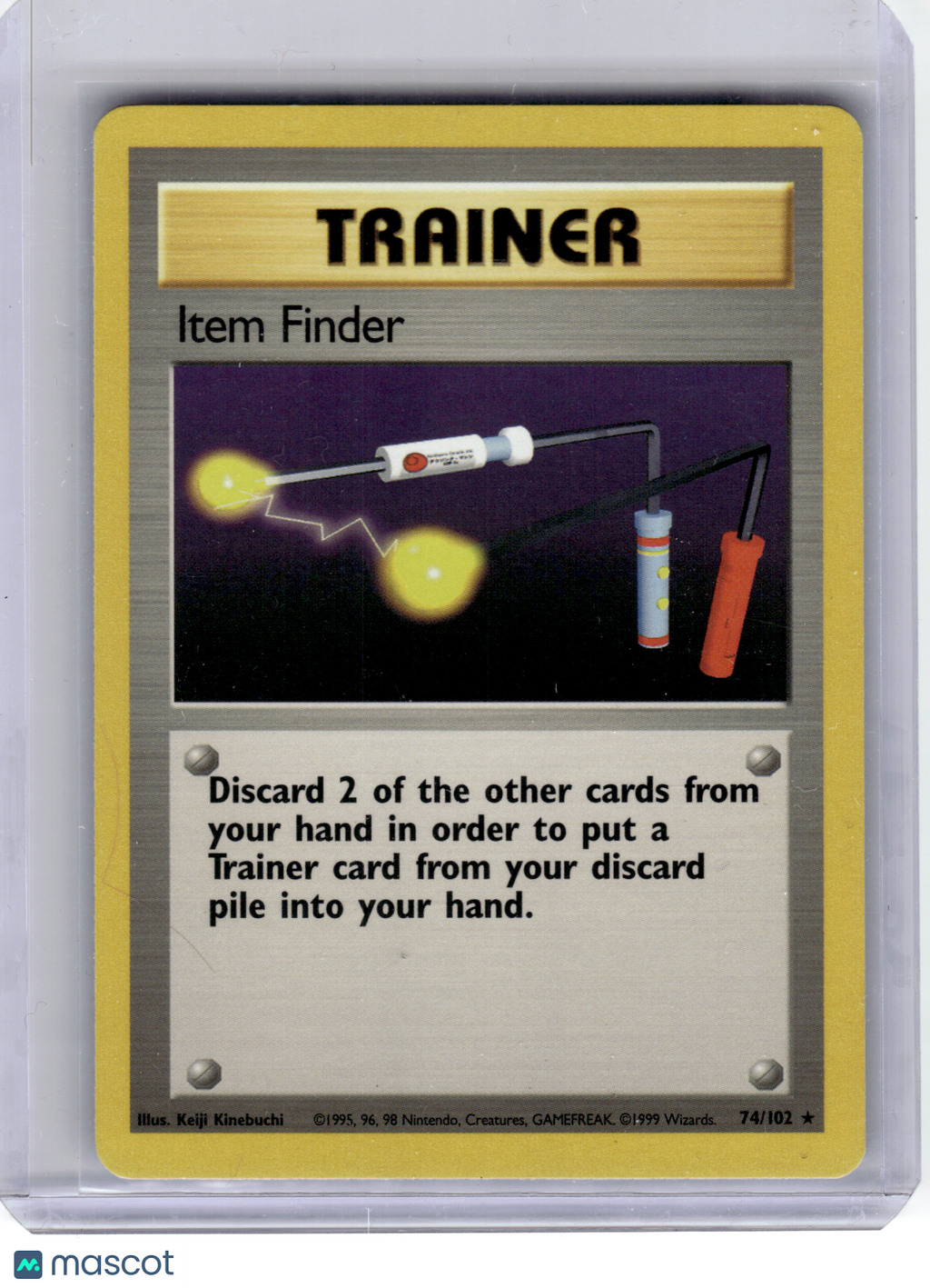 1999 Pokemon—Item Finder #74/102 Base Set—Rare Non-Holo