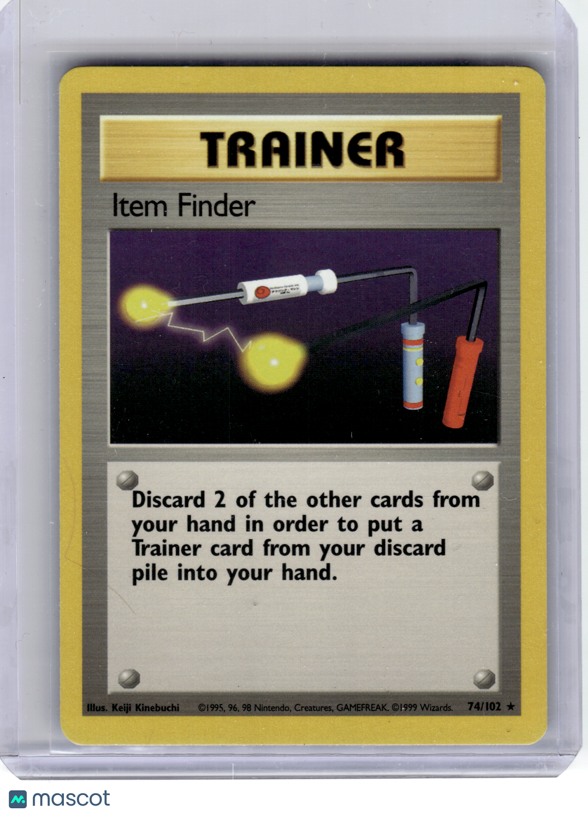 1999 Pokemon—Item Finder #74/102 Base Set—Rare Non-Holo