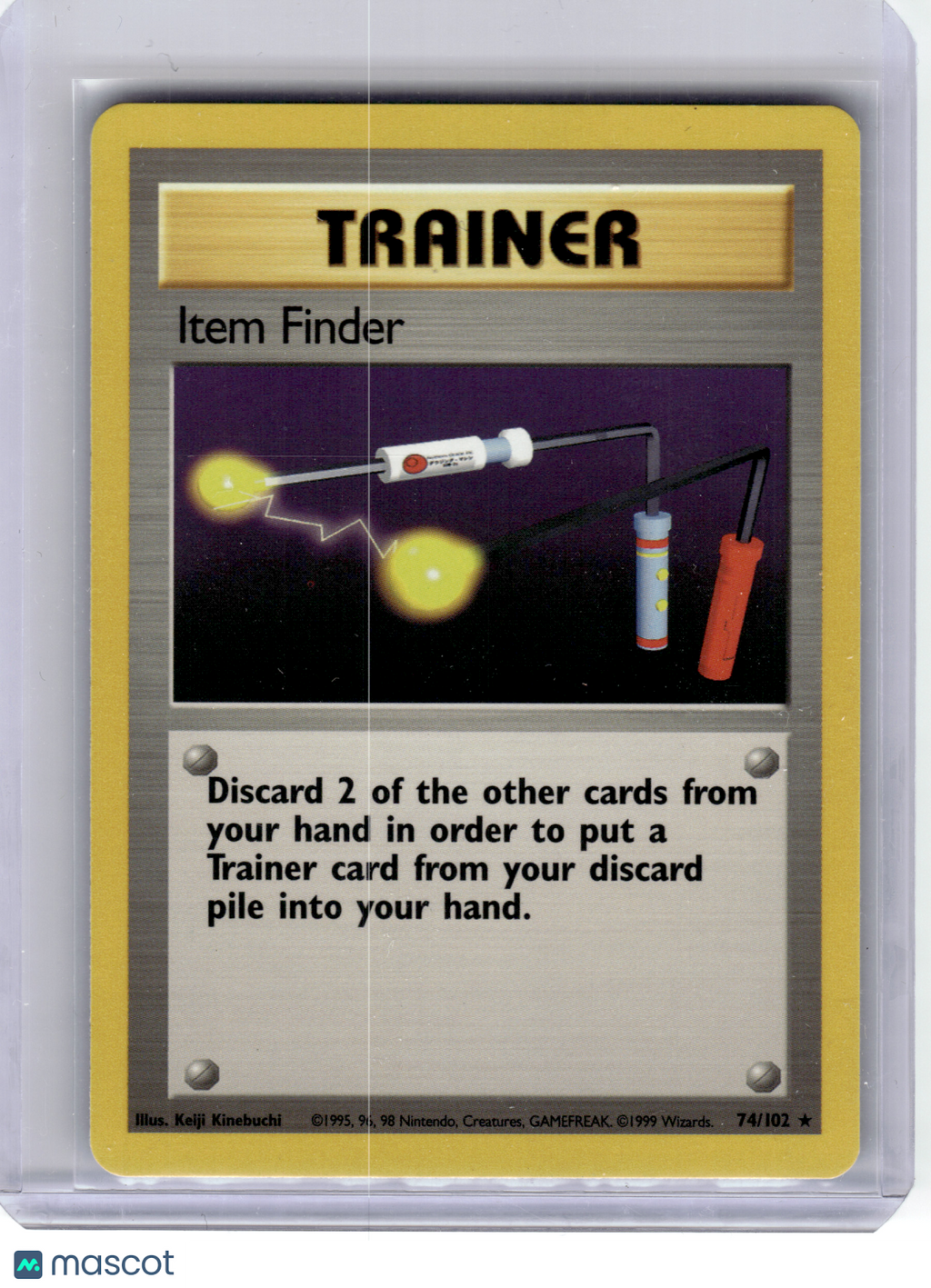 1999 Pokemon—Item Finder #74/102 Base Set—Rare Non-Holo