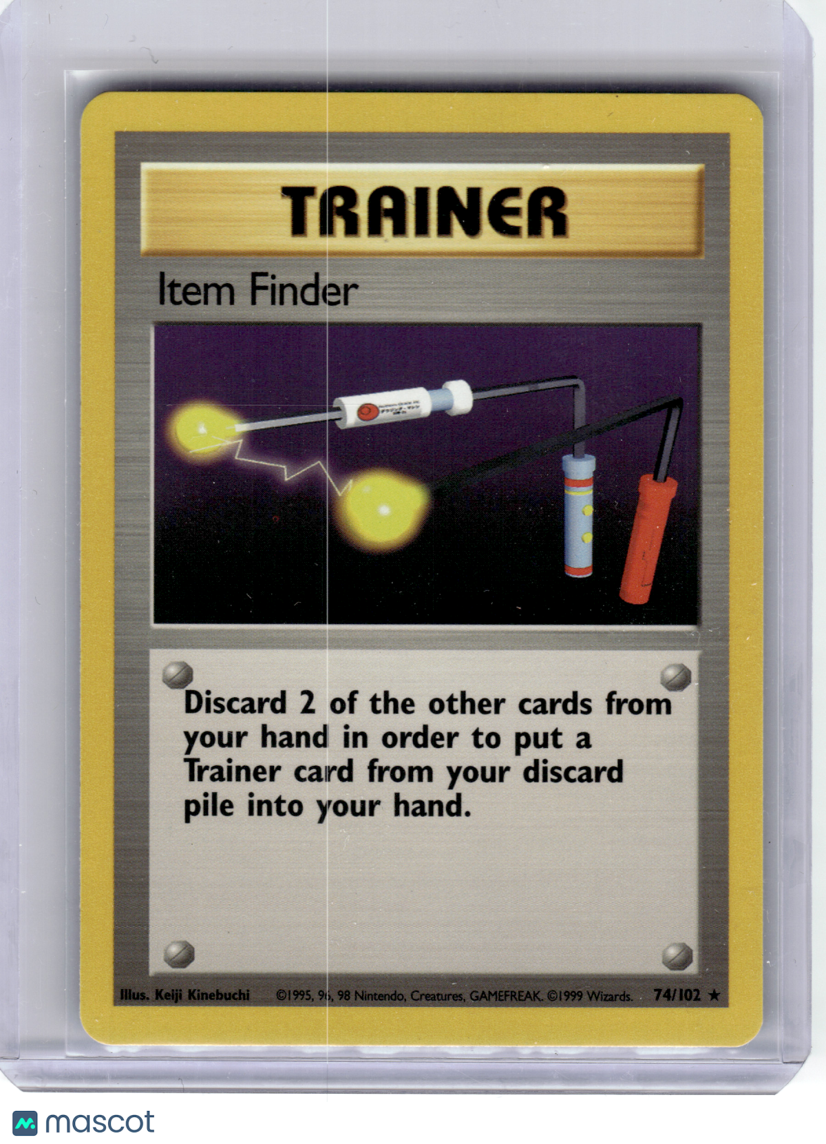 1999 Pokemon—Item Finder #74/102 Base Set—Rare Non-Holo
