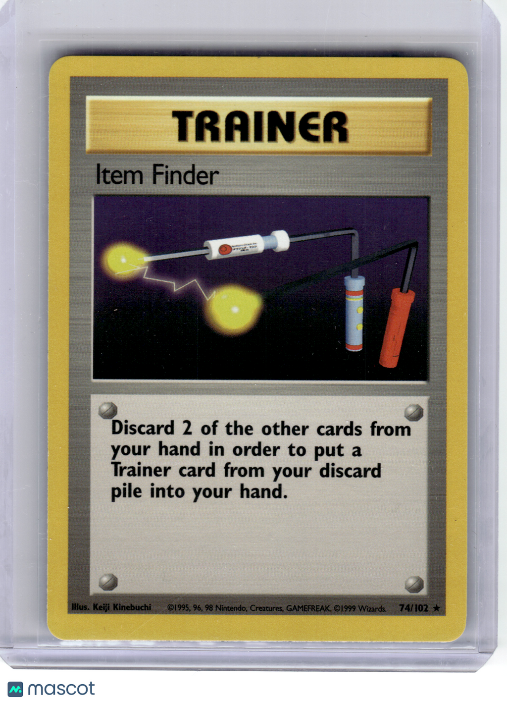 1999 Pokemon—Item Finder #74/102 Base Set—Rare Non-Holo