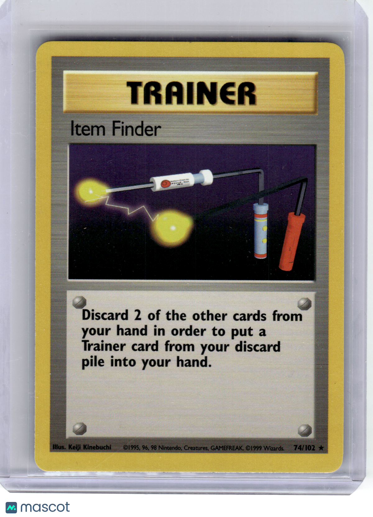 1999 Pokemon—Item Finder #74/102 Base Set—Rare Non-Holo