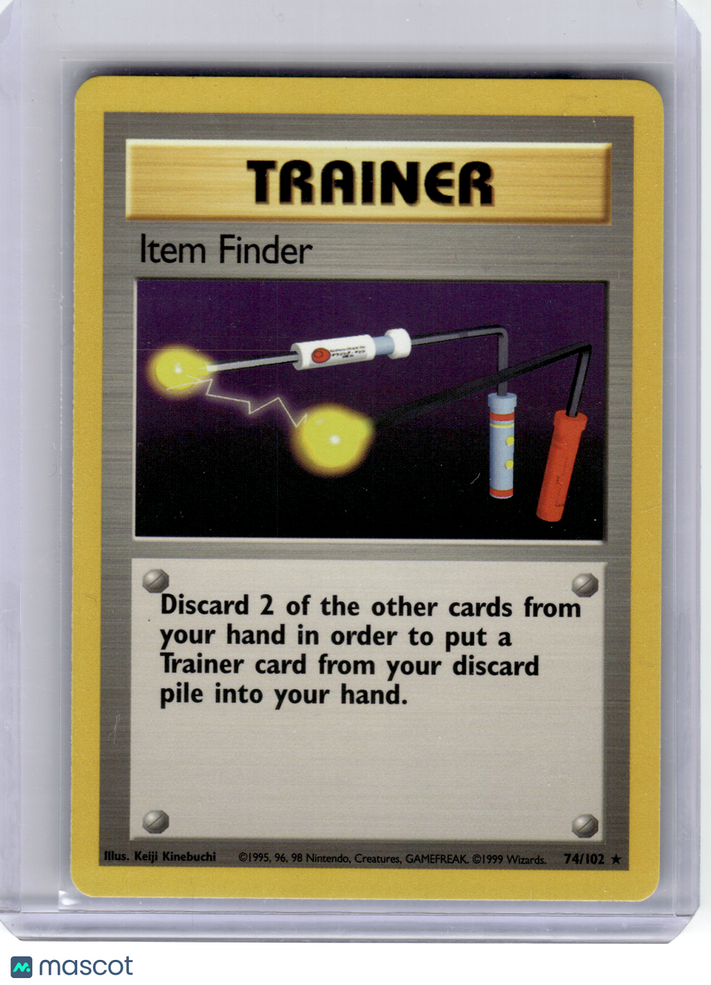 1999 Pokemon—Item Finder #74/102 Base Set—Rare Non-Holo