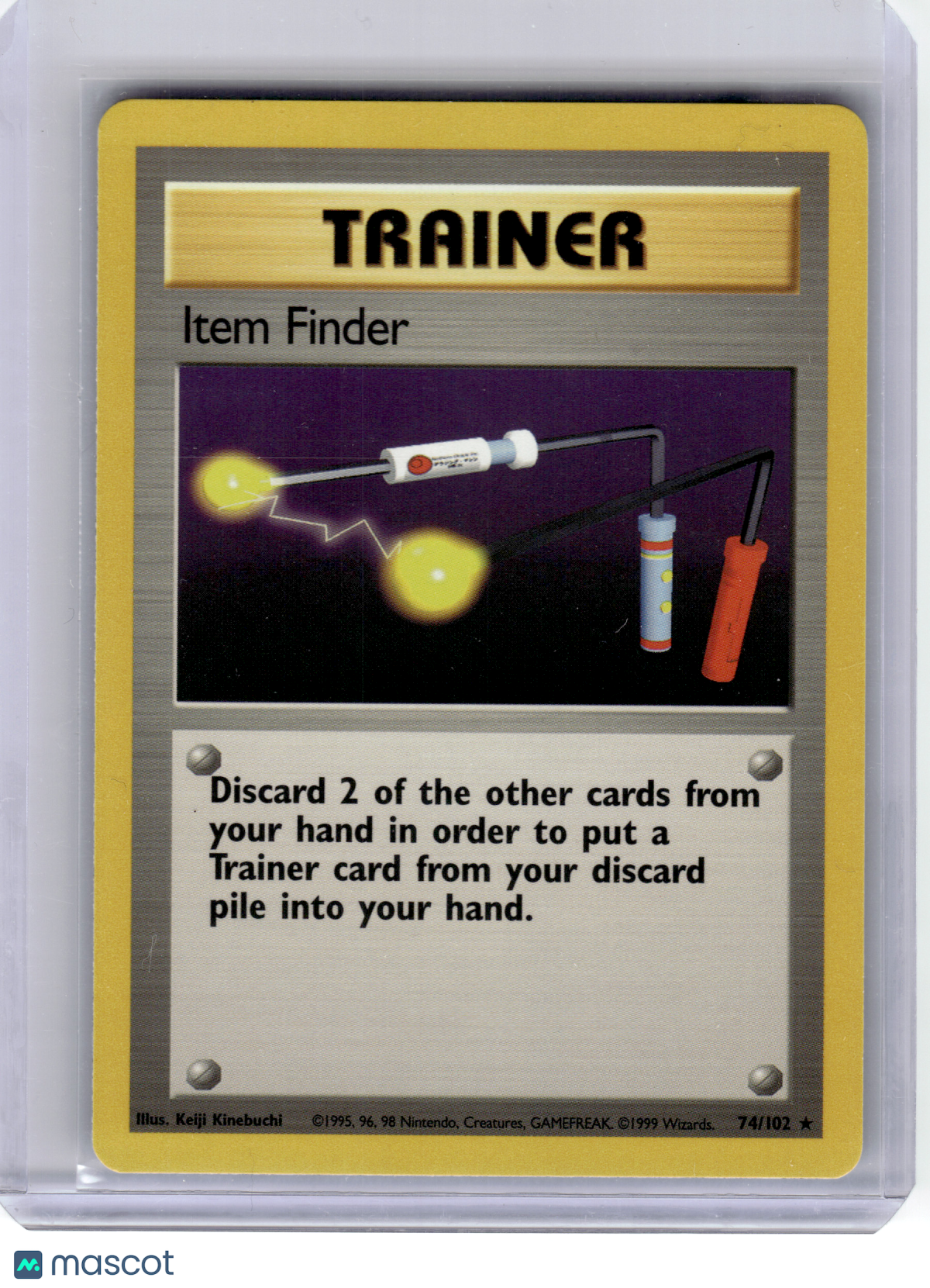 1999 Pokemon—Item Finder #74/102 Base Set—Rare Non-Holo