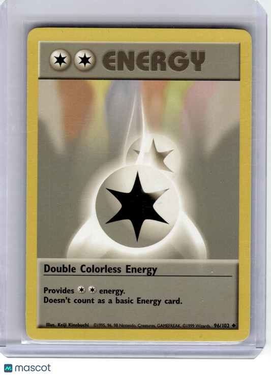 1999 Pokemon—Double Colorless Energy #96/102 Base Set—Uncommon Non-Holo