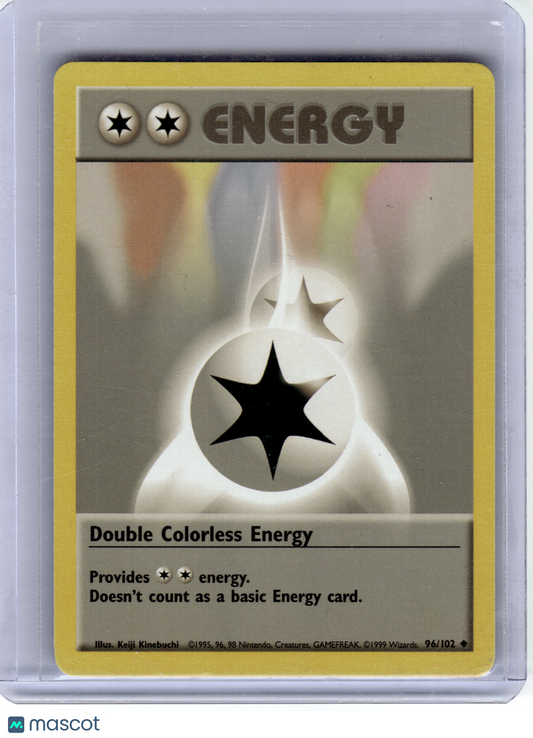 1999 Pokemon—Double Colorless Energy #96/102 Base Set—Uncommon Non-Holo