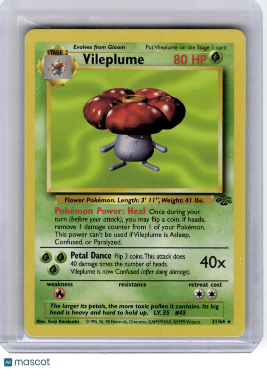 1999 Pokemon—Vileplume #31/64 Jungle—Rare Non-Holo [Lightly Played]
