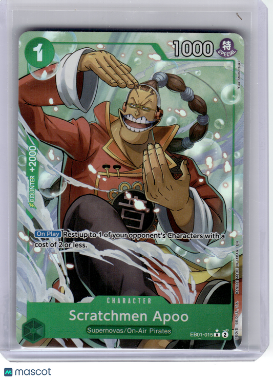 2024 One Piece—Scratchmen Apoo #EB01-015 Extra Booster: Memorial Collection—Rare