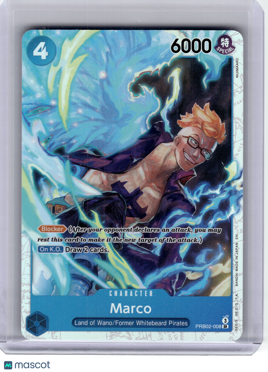 2025 One Piece—Marco PRB02-008 Premium Booster -The Best- Vol. 2—Super Rare Foil