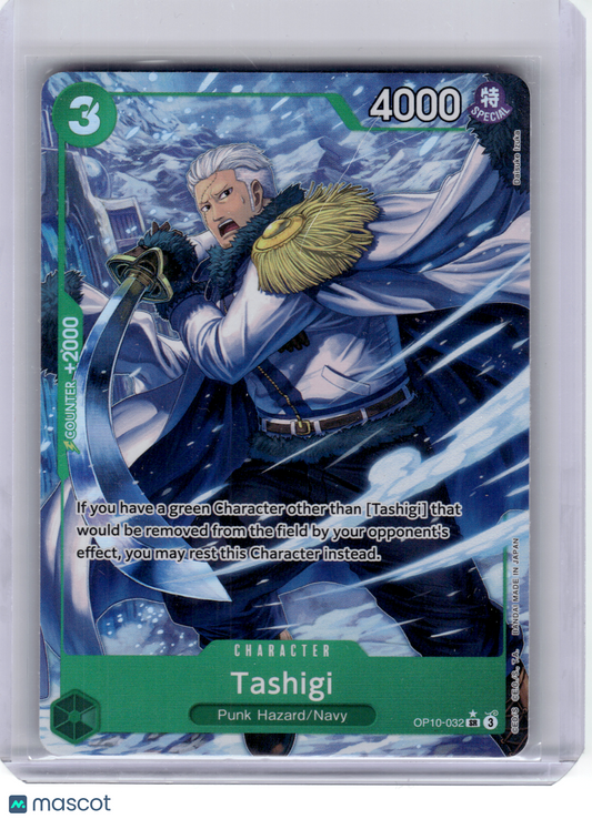2025 One Piece—Tashigi #OP10-032 Royal Blood—Super Rare Foil (Alt Art)
