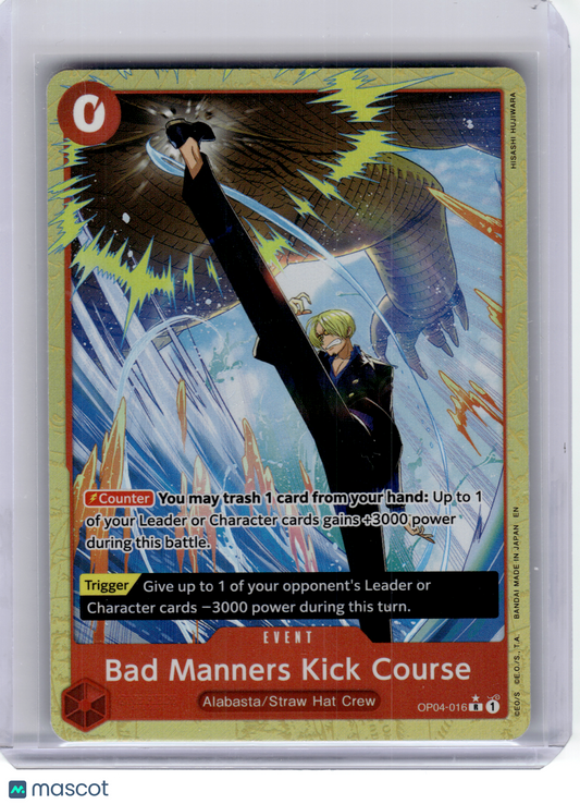 2025 One Piece—Bad Manners Kick Course OP04-016 PB: The Bes Vol. 2—Rare(Alt Art)