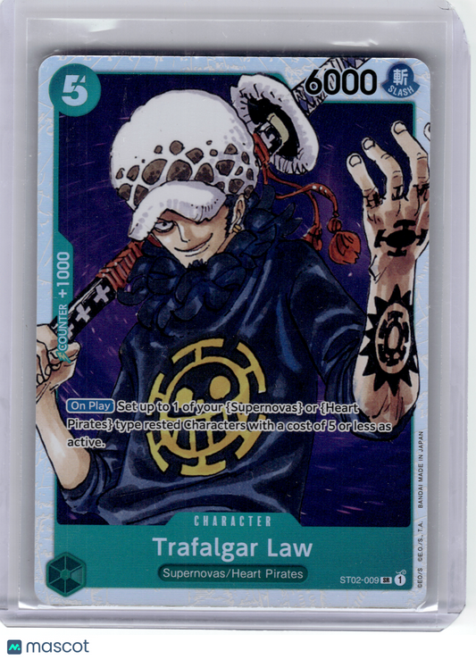 2022 One Piece—Trafalgar Law #ST02-009 ST 2: Worst Generation—Super Rare Foil