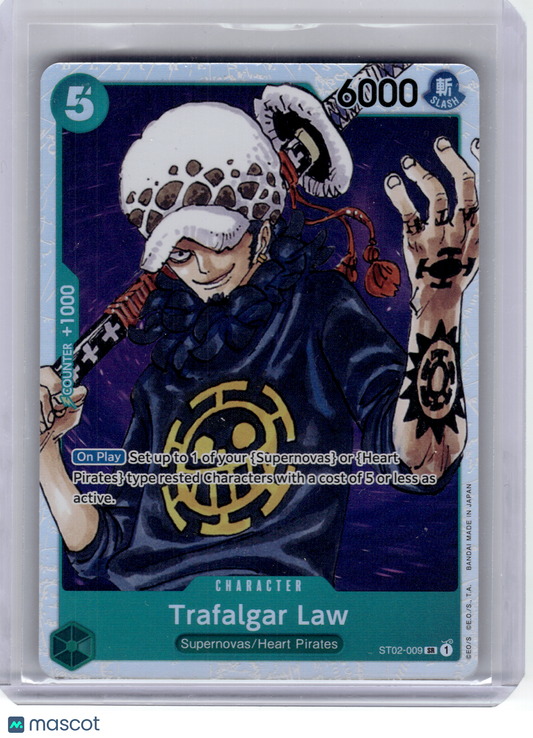 2022 One Piece—Trafalgar Law #ST02-009 ST 2: Worst Generation—Super Rare Foil