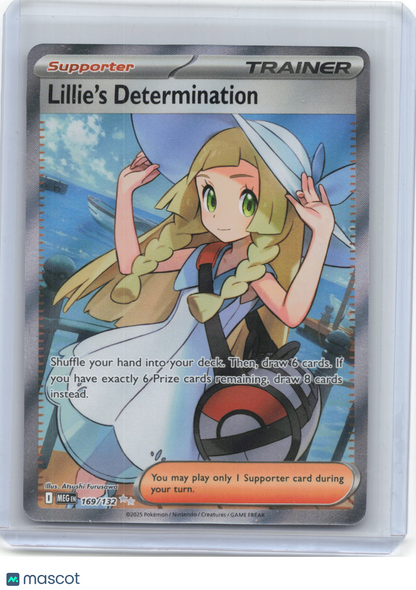2025 Pokemon—Lillie's Determination #169/132 Mega Evolution—Ultra Rare Foil