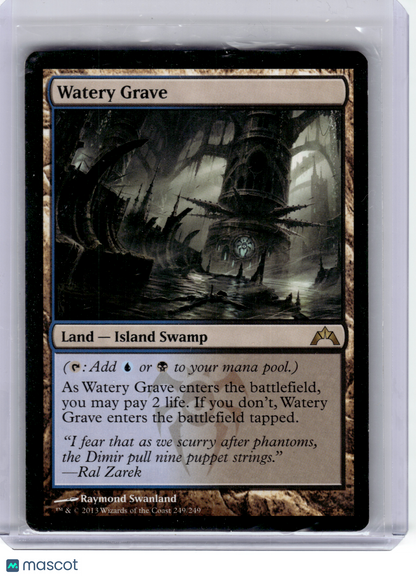 2013 MTG—Watery Grave #249 Gatecrash—Rare Non-Foil [Moderately Played]