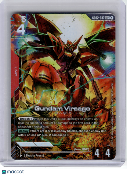 2023 Gundam Card Game—Gundam Virsago #GD02-037 Dual Impact—Legendary Holo