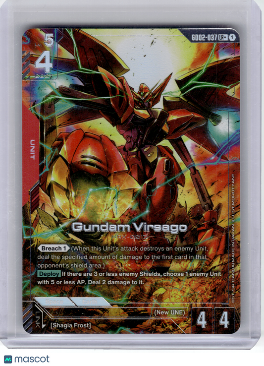 2023 Gundam Card Game—Gundam Virsago #GD02-037 Dual Impact—Legendary Holo