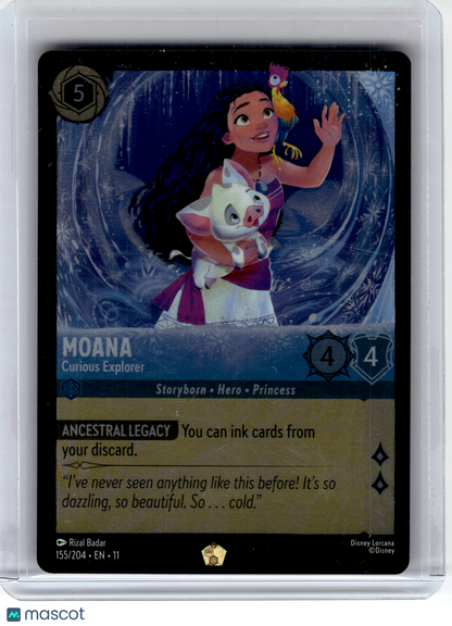 2024 Disney Lorcana—Moana #155/204 Winterspell—Legendary Foil