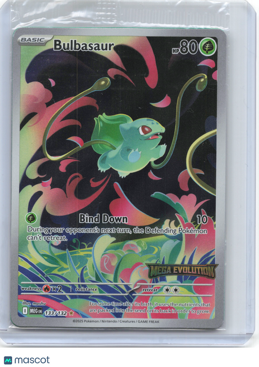 2025 Pokemon—Bulbasaur (Mega Evolution Stamp) #133/132 Mega Evolution—IR(Sealed)
