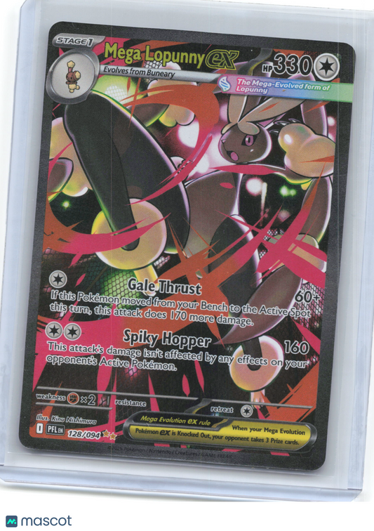 2025 Pokemon—Mega Lopunny ex #128/94 Phantasmal Flames—SIR Holo