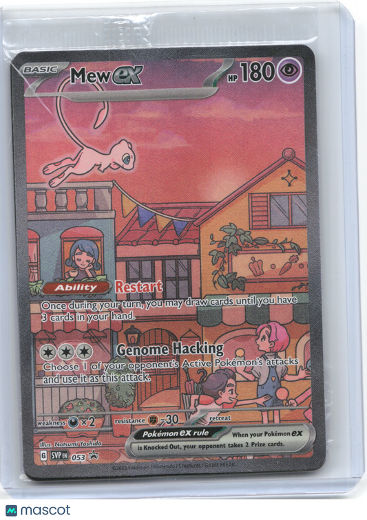 2023 Pokemon—Mew ex #SVP EN 053 Scarlet & Violet Promo Cards—BSP Holo (Sealed)