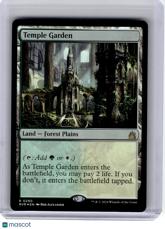 2024 Magic: The Gathering—Temple Garden #290 Ravnica Remastered—Rare Foil