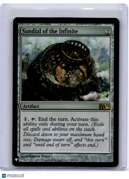 2011 Magic: The Gathering—Sundial of the Infinite #218 Magic 2012—Rare Foil
