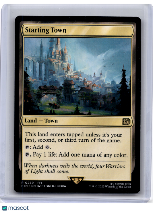 2025 Magic: The Gathering—Starting Town #0289 FINAL FANTASY—Rare Nonfoil