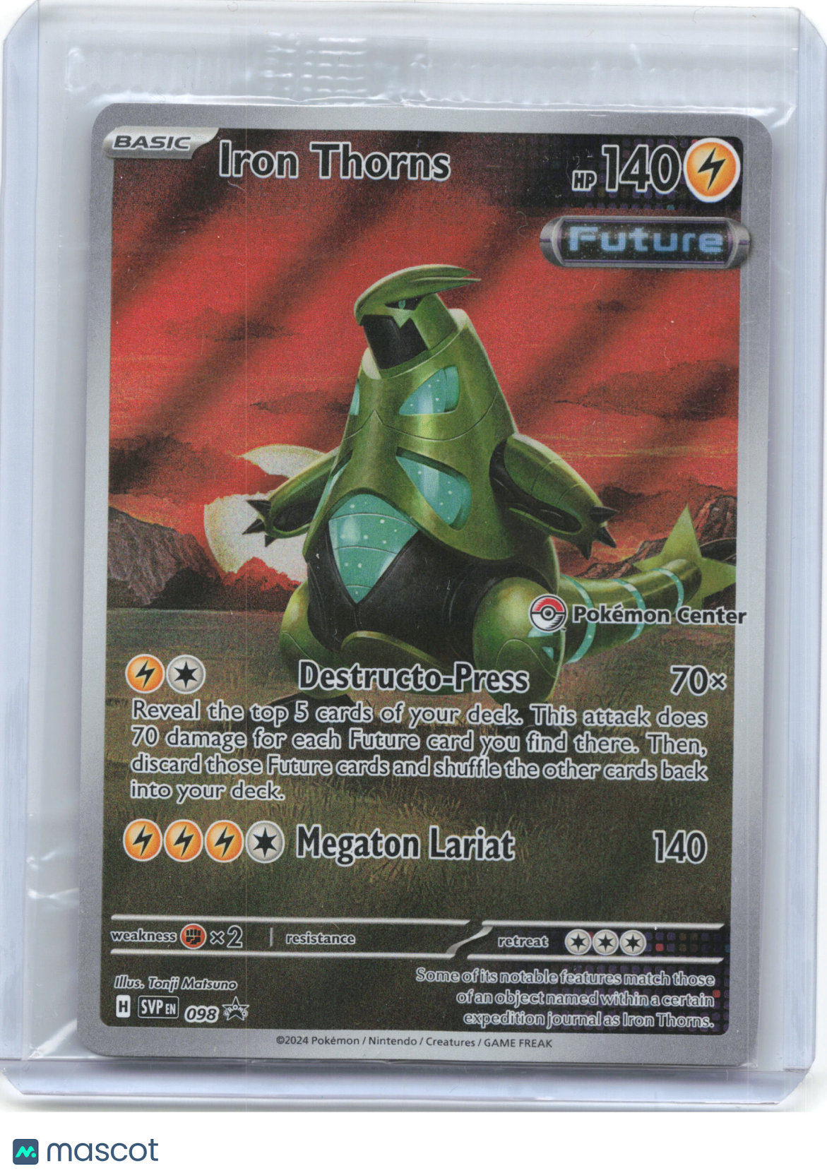 2024 Pokemon—Iron Thorns (PC Stamp) #SVP EN 098 S&V Promo Cards—(Sealed)