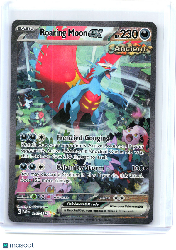 2023 Pokemon—Roaring Moon ex #251/182 Paradox Rift—SIR Holo – Papa Joey ...