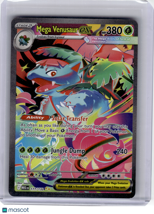 2025 Pokemon—Mega Venusaur EX #177/132 Mega Evolution—Special Illustration Rare