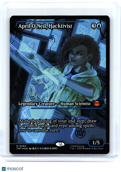 2024 MTG—April O'Neil, Hacktivist #282 Teenage Mutant Ninja Turtles—Mythic Foil