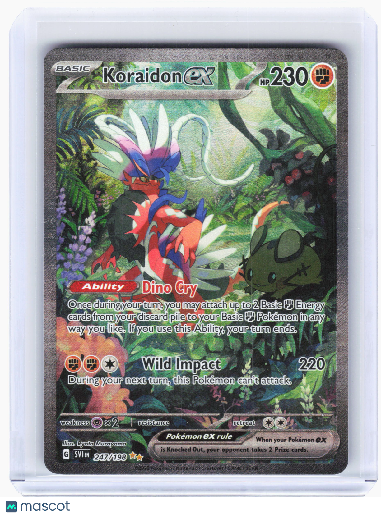 Pokemon—Koraidon EX #247/198 Scarlet & Violet Base Set—Special Illustration Rare