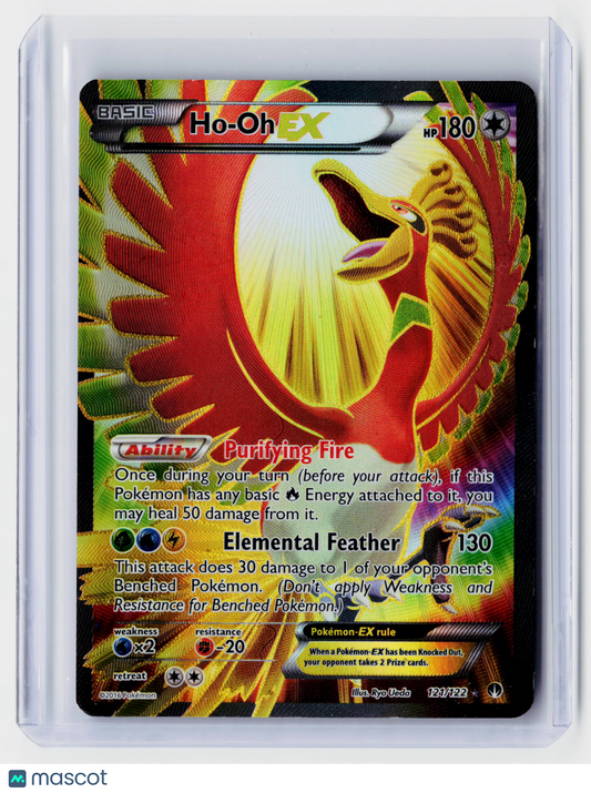 2016 Pokemon—Ho-Oh ex #121 BREAKpoint—Rare Holo (HP)