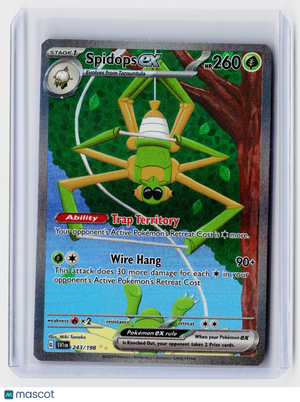 2023 Pokemon—Spidops ex #243/198 Scarlet & Violet Base Set—SIR Holo