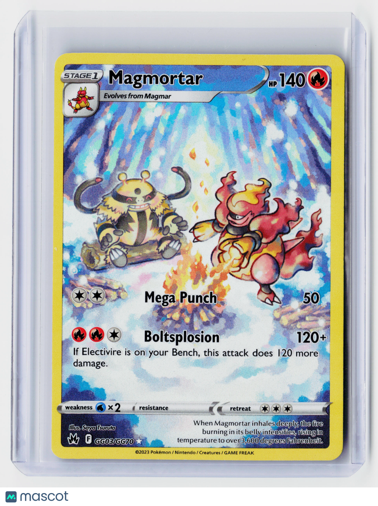 2023 Pokemon—Magmortar #GG03 Crown Zenith: Galarian Gallery—Rare Holo