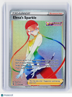 2022 Pokemon—Elesa's Sparkle (Secret) #275/264 Fusion Strike—Secret Rare Holo